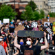 Protesters march in Philadelphia’s Center City neighborhood on June 1, 2020.